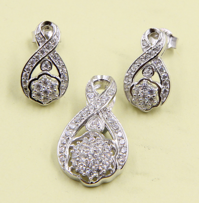 DIY Schmuck Silber Ohrringe Sterling CZ Hypoallergen mit CZ Akzenten Drop Ohrring Stud AAA CZ süßes Sterling Silber