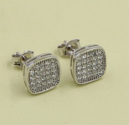 DIY Schmuck Silber Ohrringe Sterling CZ Hypoallergen mit CZ Akzenten Drop Ohrring Stud AAA CZ süßes Sterling Silber