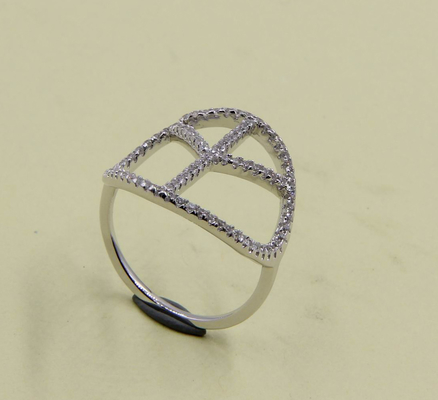 Sterling Silber Rundgeschliff Kubisches Zirkonia Funkelnde Ringe einfache Silberringe Frieden Ring Stapelring Silber stapelbarer Ring