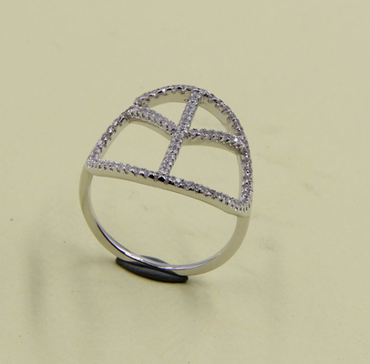 Sterling Silber Rundgeschliff Kubisches Zirkonia Funkelnde Ringe einfache Silberringe Frieden Ring Stapelring Silber stapelbarer Ring