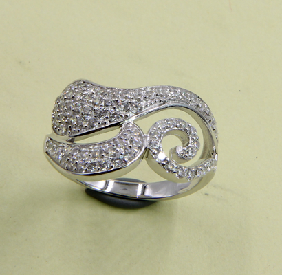 Sterling Silber CZ Ringe mit strahlender Eleganz Chunky Sterling Silber Ringe Sterling Silber Stapelringe