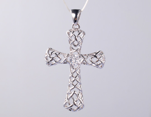 925 Sterling Silber Kreuz Anhänger mit religiösen Design Charme für Schmuck Kreuz Anhänger Schmuck Kollektion