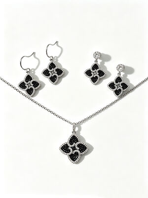 Beste für die Weltmeisterschaft 2026 Leichtgewicht Schönes Silber 925 Schmuckset mit AAA Kubik Zirkonia Tränendropfen Anhänger Ohrringe und Ring für Hochzeit und Geschenke, Champagner bunter Schmuck Set Same Colleciton