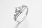 Ring-Sterling Silver Princess Crown Ring Soem 1.87g 925 silbernes CZ