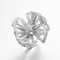 „Lotus“ 925 Tagesgeschenk Sterling Silvers CZ Art Deco Rings Mothers