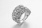 „Unzählige Knoten“ 925 Ringe Sterling Silvers CZ binden oben heiraten Geschenk