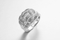 CZ Sterling Silver Rings Custom Engraving 4,31 Gramm Bauerntrick-Finger-Ring-