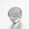 Diskette Tiffany Interlocking Circles Ring 6.8g Sterling Silver Open Circle Ring