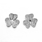 Zirkon-Bolzen-Ohrringe 2.3g Sterling Silver Handmade Earrings Girls 12mm