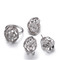 Aaa-Zirkon-Blumen-Ohrringe 5.41g Sterling Silver Flower Stud Earrings