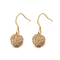 Gold überzog 925 silberne CZ-Ohrring-Dior Cubic Zirconia Dangle Drop-Ohrringe