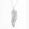 925 Sterling Silver Leaf Shape Pendant PVD, der Tiffany Pendant Necklace überzieht