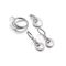 Silber-Verpflichtungs-Ring Sets AAA Inregular 925 Zirkon