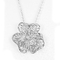Chanel 925 silberne CZ hängendes 5.38g Sterling Silver Flower Pendant