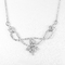 Doppelte Linien 925 Feinsilber Sterling Silver Necklacess 5.03g Kundan-Schmuck