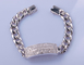 19cm 925 silbernes CZ Armband 100g personifizierte Sterling Silver Friendship Bracelets
