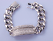 Das 17cm 925 silbernes CZ der Männer Armband Tiffany Charm Sterling Silver Bracelet
