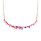 3,2 45cm der Kettenblumengruppen-Gramm Halsketten-18K roter Ruby Pendant