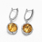gelber Zitrintopas 3.8g 925 Sterling Silver Gemstone Earrings Lemon