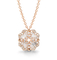 4 Gold-Diamond Necklace 14.5mm 1,08 CT-Frauen des Klee-18K