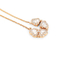 4 Gold-Diamond Necklace 14.5mm 1,08 CT-Frauen des Klee-18K