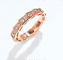 Gold Diamond Rings 3.5g 18K Rose Gold Wedding Band Serpenti-Vipern-18K