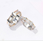 Diamond Rings Couples Cross Promise-Ringe 4.5g 6.5g 18K Gold