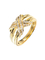 Weißgold Diamond Ringss 0.24ct 14K XO 18K Goldgefüllt