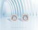 Edles Weißgold-Diamond Earringss 2.0g 0.38ct 18k Runden-Brillantschliff
