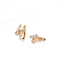 GEGEN Gold-Diamond Earringss 2.4g 0.16ct der Klarheits-18K Doppeltes vorangegangen Pfeil-Form