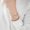 Durchmesser-festes Edelstein-Armband Diamond Bangles 0.24ct 13mm des Rosa-18K mit Blume