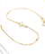 Karat-Gold Diamond Bracelet 0.13ct Diamond Cross Bracelet For Women ' S GDTC 18