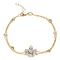 Gediegenes Gold Diamond Bracelet 0.22ct der Schwein-Königin-18k für das Treffen des Partei-Geschenks