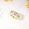 Gold Diamond Rings 0.1ct 18K GEGEN edle Art der Klarheits-3gram