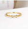 Gold-Diamond Ringss 0.3ct Moissanite des bowknot-18K Verlobungsringe für Hochzeit