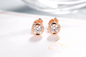Knorpel-Bolzen Diamond Earrings Gourd Shapeds 3.0gram Soems 18K Gold