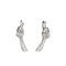 Knoten geformtes 18k Rose Gold Diamond Earrings 0.20ct für das Säubern des Sitzungs-Geschenks
