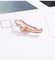 Knoten geformtes 18k Rose Gold Diamond Earrings 0.20ct für das Säubern des Sitzungs-Geschenks