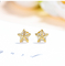 Sternförmiges 18K Gold Diamond Earrings 0.16ct F-G Color 2.0gram für Verpflichtung