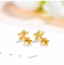 Sternförmiges 18K Gold Diamond Earrings 0.16ct F-G Color 2.0gram für Verpflichtung