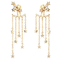 GEGEN Gold-Diamond Earringss 0.12ct der Klarheits-18K Stern Diamond Stud Earrings
