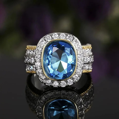 Verbinden Sie Hochzeit 925 silberne CZ-Ringe, 4.20g Sterling Silver Diamond Engagement Rings