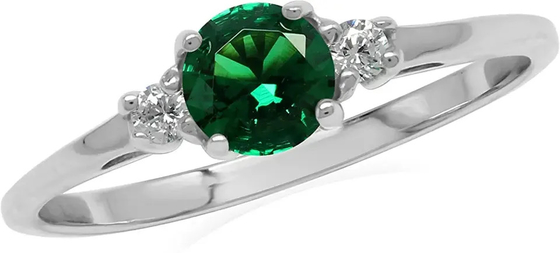 6.0mm 925 Sterling Silver Engagement Ring, fester Sterling Silver Zircon Ring