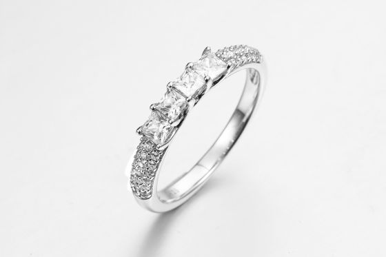 Stack Ringe 2 Großhandel Schmuck Luxus Frauen Ring Edelstein Kristallstein Mischfarbe Zirkon Mädchen Ring Kaufen Ringe in großen Mengen