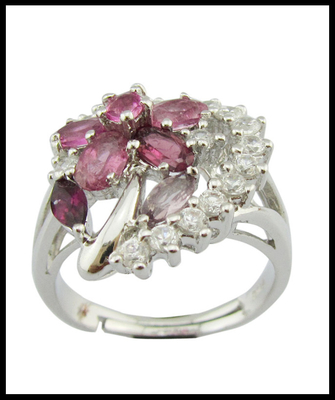 Schmuck Art Ringe 925 Silber Edelstein Ringe für Gelegenheits-/Party-Anlässe Chunky Sterling Silberringe Silber Edelstein Ringe