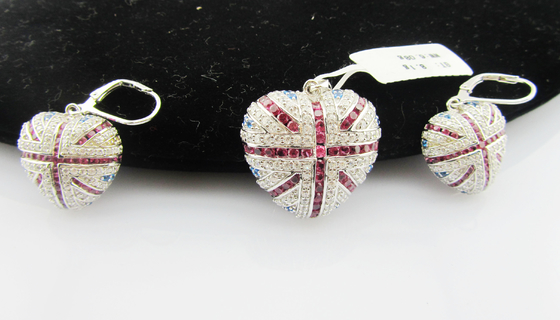 925 Sterling Silber Klassiker Dangle Ohrringe mit Hummerklemm